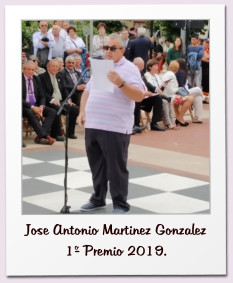 Jose Antonio Martinez Gonzalez  1º Premio 2019.