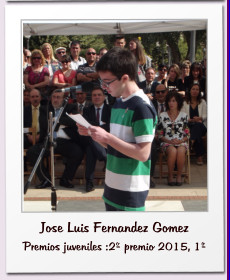 Jose Luis Fernandez Gomez Premios juveniles :2º premio 2015, 1º